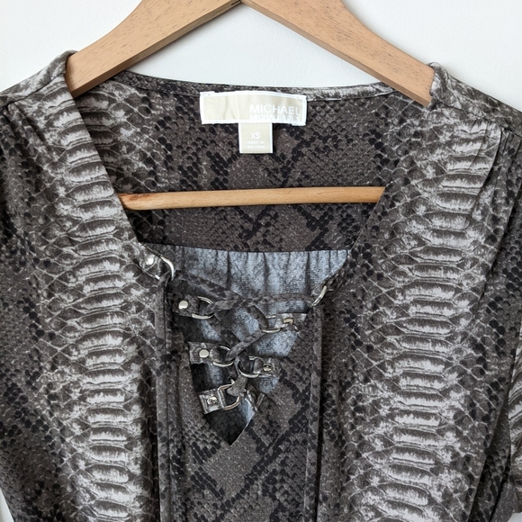 MICHEAL Micheal Kors Snake Skin Dress Size XS - Picture 5 of 14